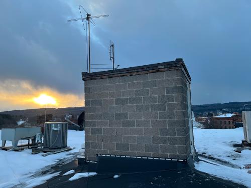 Elevator Engine Hut where Antenna Pole Will Be Mounted