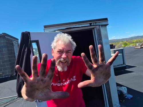 Mik's grim hands