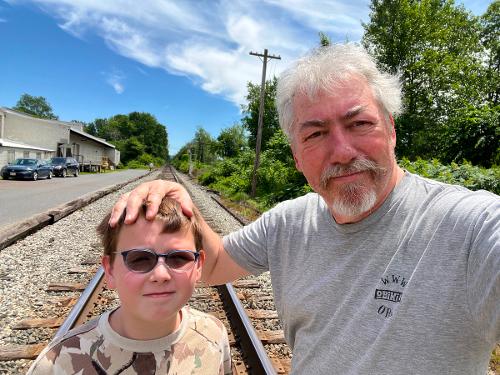 Mik with Grandson Aaron